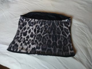 Top lentejuelas leopardo mujer