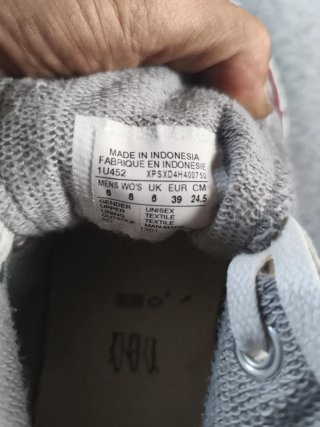 Converse All Star Altas, Tela Sudadera Gris 39