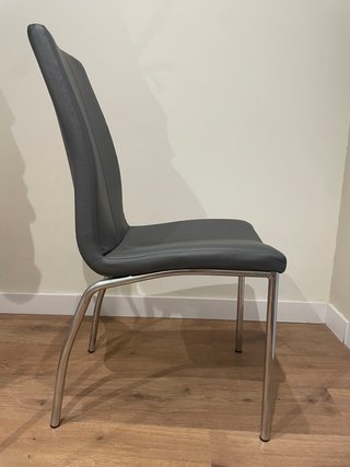 4 Sillas Comedor Modernas Gris Antracita