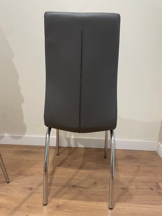 4 Sillas Comedor Modernas Gris Antracita