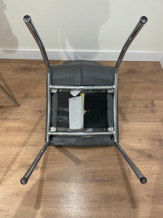4 Sillas Comedor Modernas Gris Antracita
