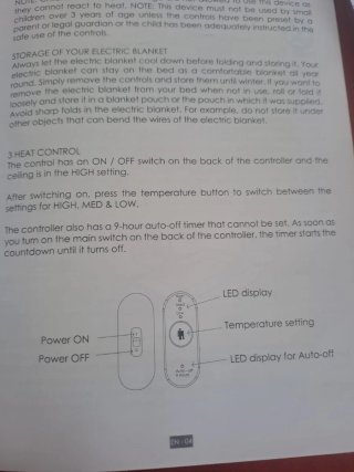 Manta Eléctrica MVPower FS100