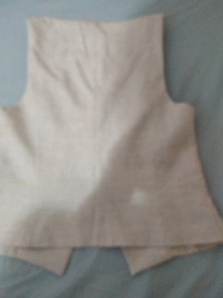 Chaleco Bershka Beige tela fina