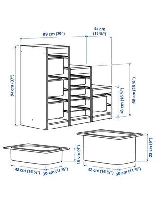 Mueble Almacenaje IKEA con Cajas