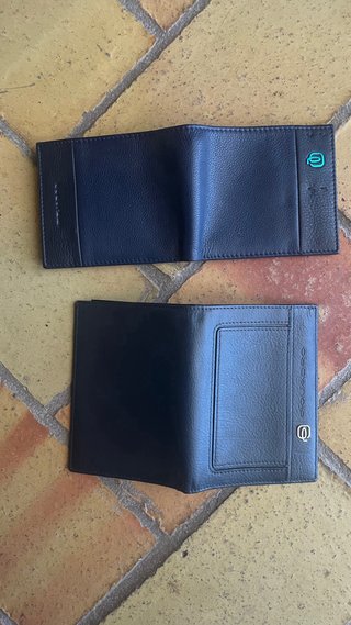 2 Portafogli Piquadro Pelle Blu
