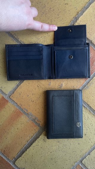 2 Portafogli Piquadro Pelle Blu