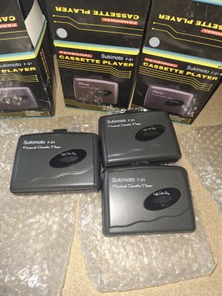 Lote 3 Walkman Sukimoto F-91 Cassette