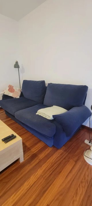 Sofá cama 3-4 plazas azul