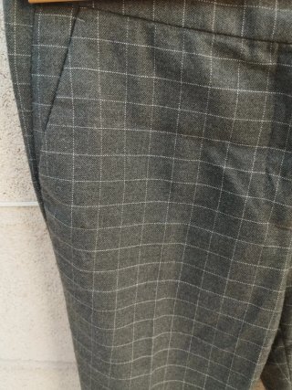 Pantalón de traje Zara cuadros gris