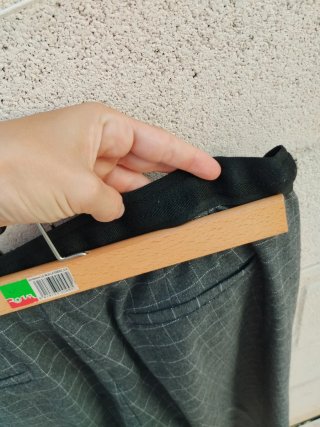 Pantalón de traje Zara cuadros gris