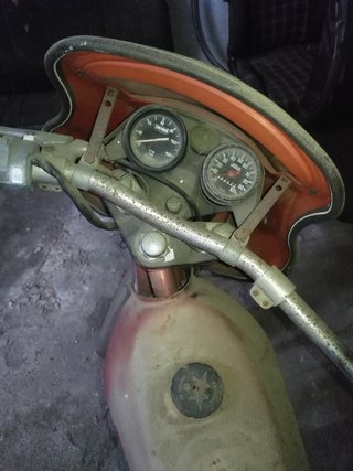 Derbi Copa Moped Roja y Beige