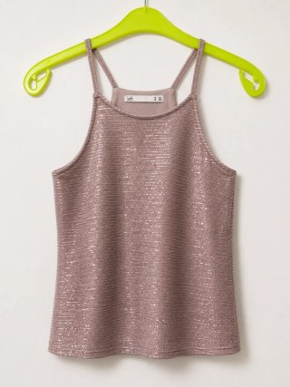 Top tirantes Lefties brillo rosa
