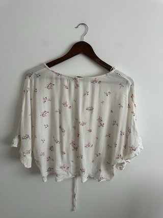 Blusa bohemia flores Crop top floral Clockhouse S