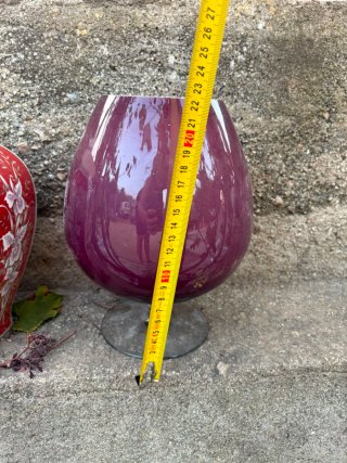 Copa de cristal morado