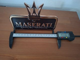 Placa cartel Maserati Oficial 90s