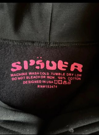 Sudadera Sp5der Negra