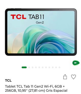 Tablet TCL Tab 11 Gen 2 256GB Gris