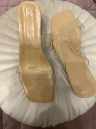 Sandalias Beige Transparentes