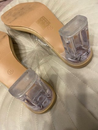 Sandalias Beige Transparentes