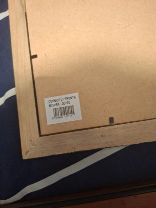 Quadro auto da corsa blu