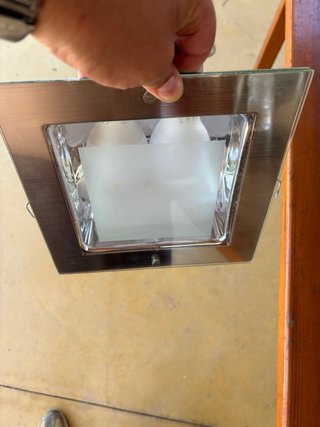 5 Focos de cristal para empotrar