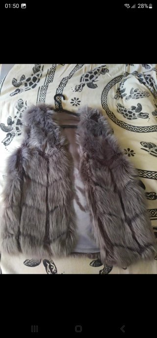 Gilet finta pelliccia donna M