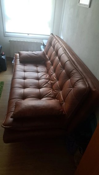 Sofá Cama Chester Marrón 3 Plazas
