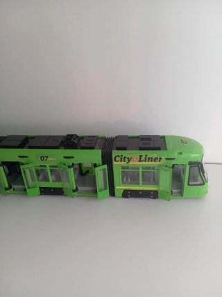 Tranvía de juguete City Liner verde