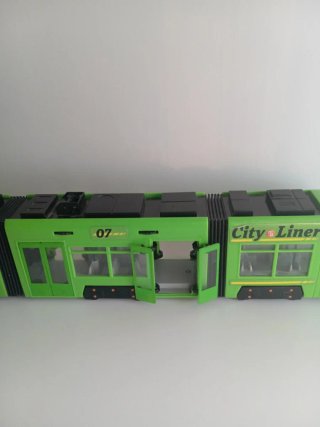 Tranvía de juguete City Liner verde