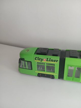 Tranvía de juguete City Liner verde