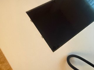 Mesa de centro elevable blanca y negra