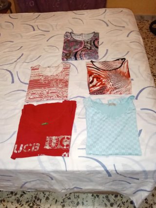 Lote 5 Camisetas Verano Mujer