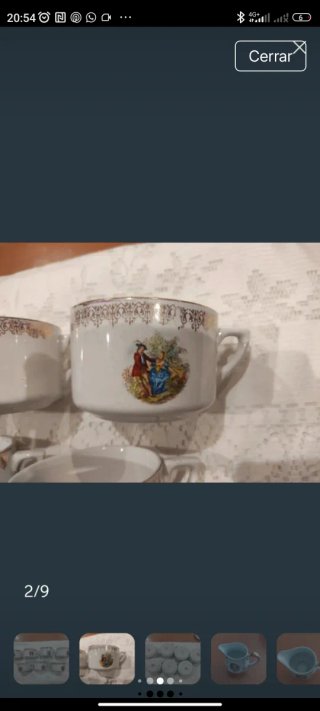 Tazas Cartuja de porcelana