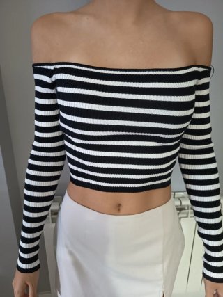 Top Pull&Bear palabra de honor de manga larga