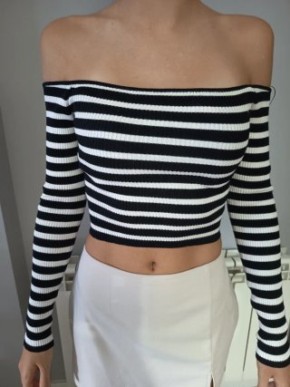 Top Pull&Bear palabra de honor de manga larga