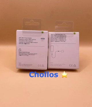 Cargador iPhone Apple USB-C 20W y Cable Lightning