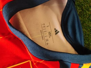 Maglietta Adidas Spagna Tg.L Rosso/Navy