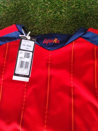 Maglietta Adidas Spagna Tg.L Rosso/Navy