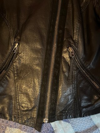 Chaqueta Biker Piel 100% Topshop Talla S
