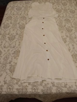 Conjunto 2 piezas: top y falda larga