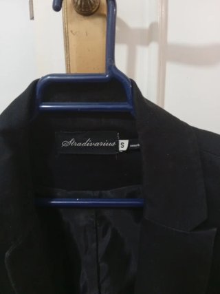 Chaqueta Stradivarius Negra Talla S