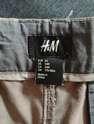 Bermudas Chino Hombre Gris