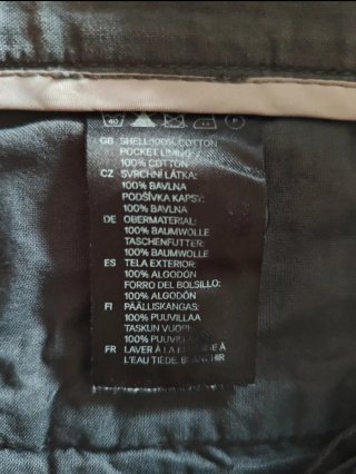 Bermudas Chino Hombre Gris