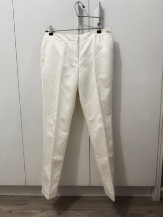 Pantalón Purificación García. Blanco. Talla 40