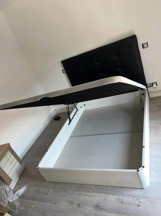 Base Cama Canapé Abatible Gris