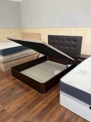 Base Cama Canapé Abatible Gris