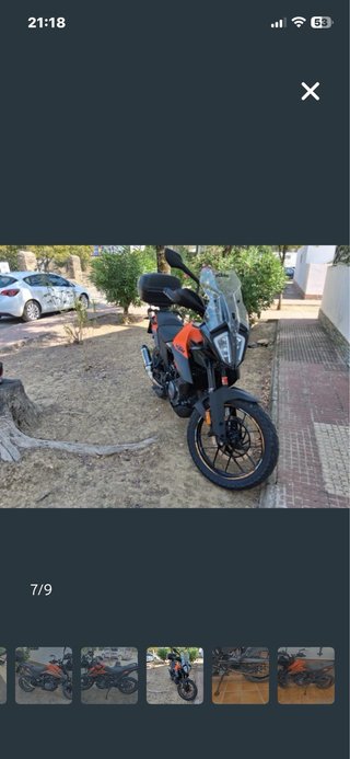 KTM 390 Adventure Naranja y Negra