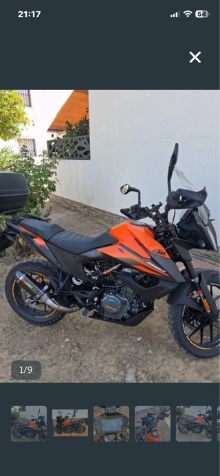 KTM 390 Adventure Naranja y Negra