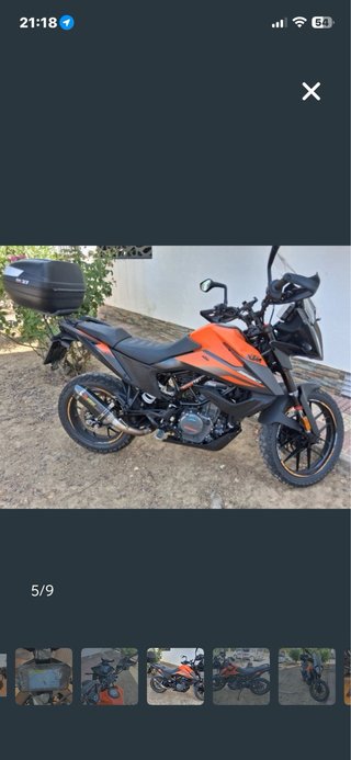 KTM 390 Adventure Naranja y Negra