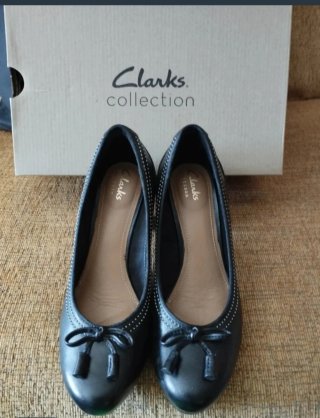 Zapatos Clarks Piel Negros Mujer